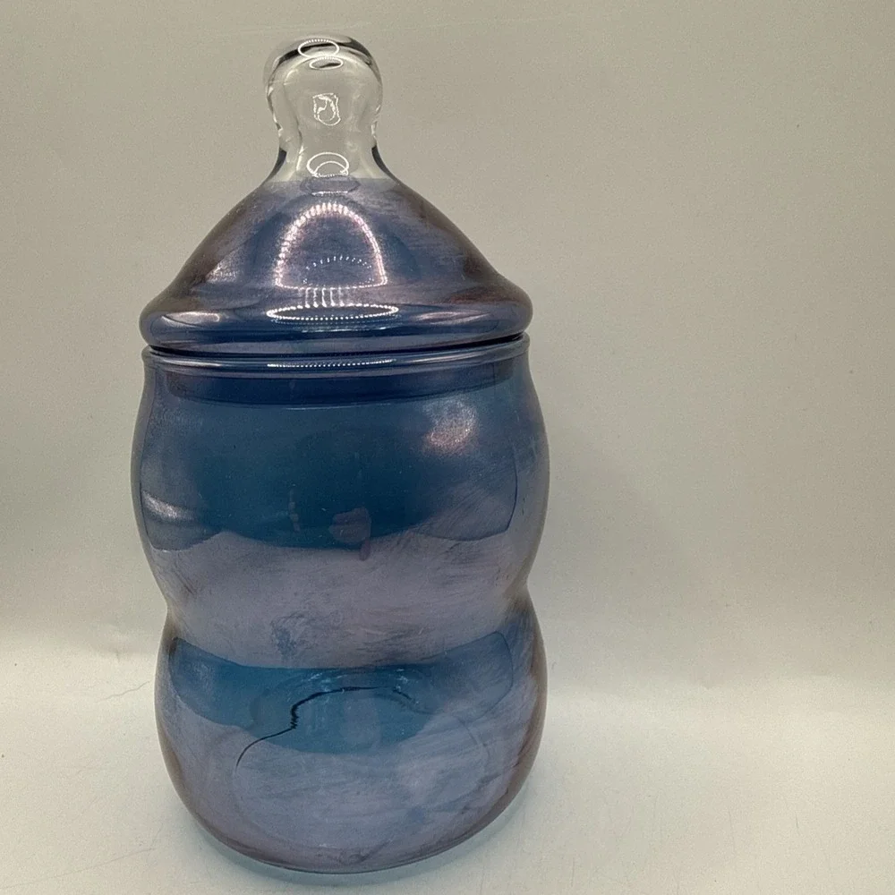 West Virginia Glass Co. blue luster
